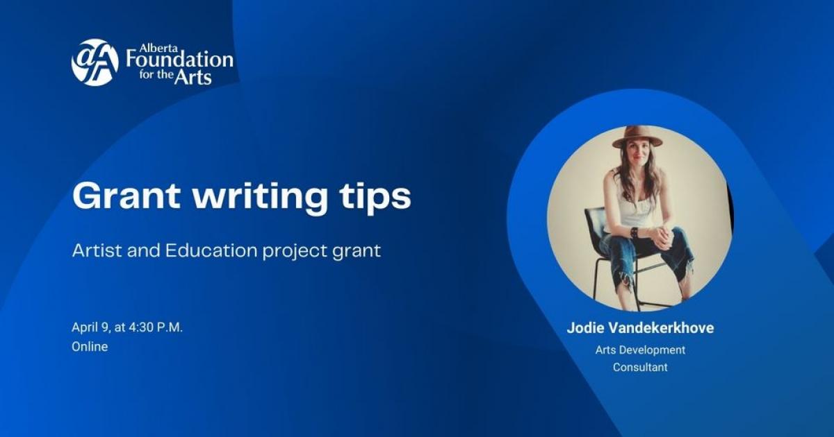 Link to Free AFA grant writing workshop for Artist and Education project grant 
