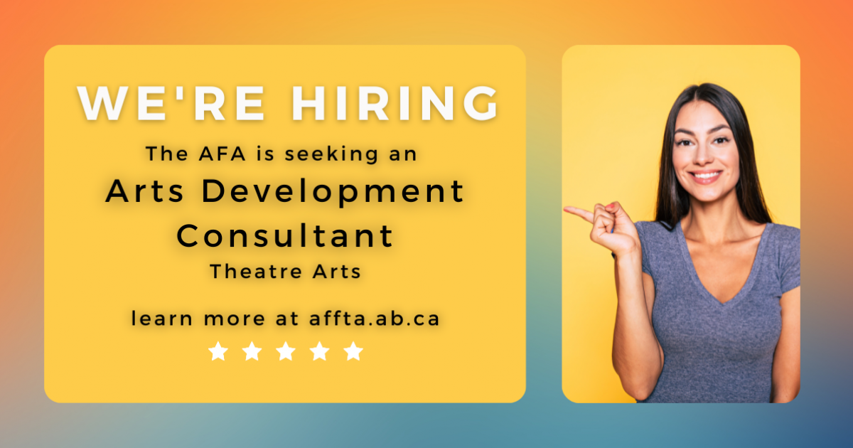 Link to AFA Job: Arts Development Consultant (Theatre Arts)