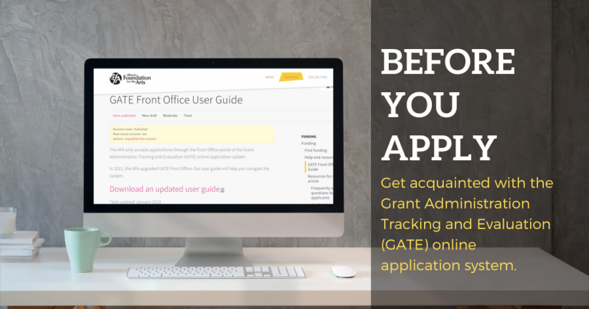 Link to Get to know GATE before applying for a grant