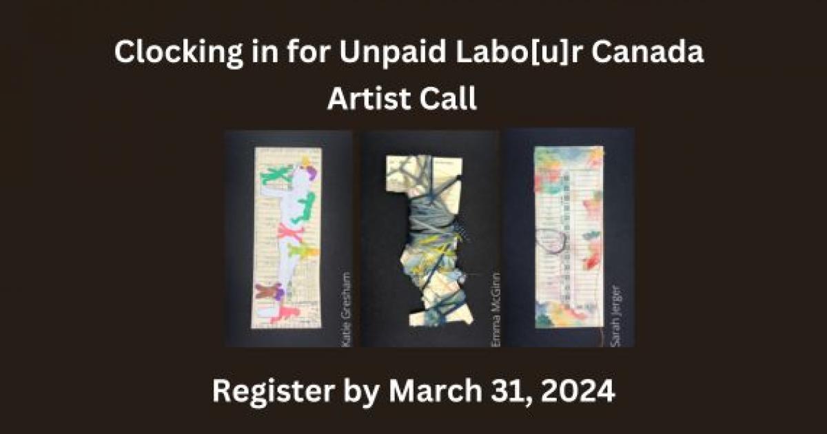 Link to Clocking in for Unpaid Labour Canada Artist Call