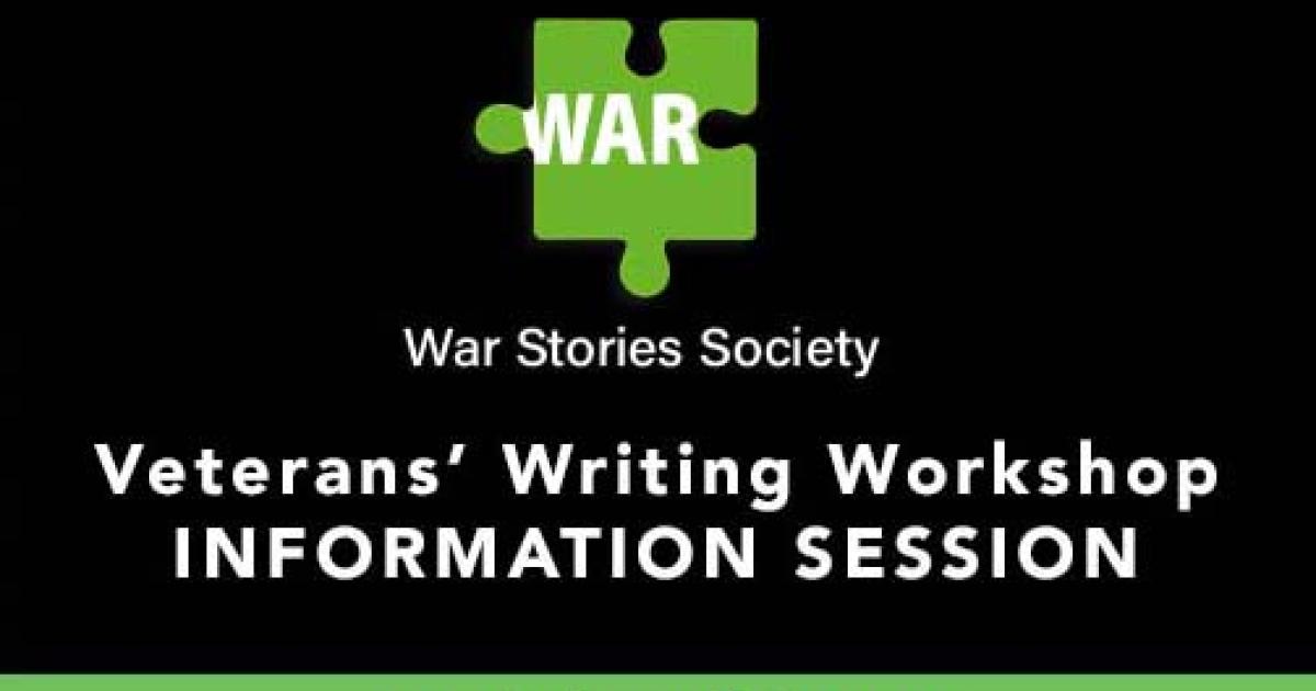 Link to Veterans' Writing Workshop Information Session (Edmonton)