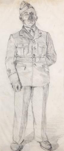 UNTITLED (SOLDIER SASK AIRPORT MURAL DRAWING)