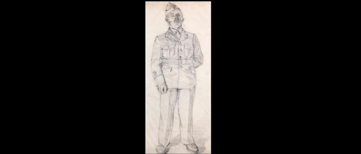 UNTITLED (SOLDIER SASK AIRPORT MURAL DRAWING)