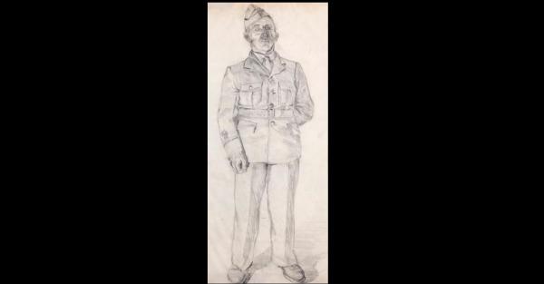 Link to Work of the Week: Untitled (Soldier Sask Airport Mural Drawing)